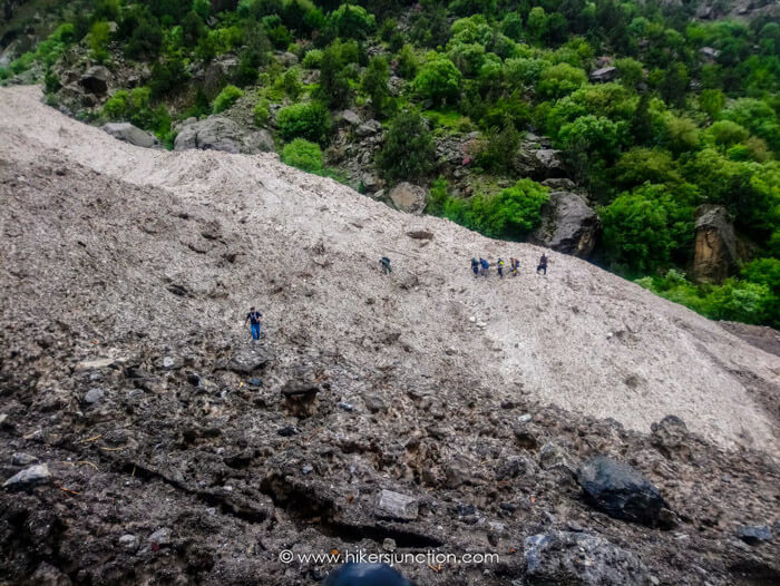 Snow Patch on the Trek to Kutwal Lake